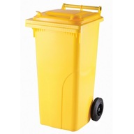 Kôš 120l odpadkový kôš, žltý Kôš 120l odpadkový kôš, žltý