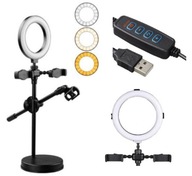 SELFIE PRSTEŇOVÁ MAKEUP LAMPA, 3-FAREBNÁ LED SELFIE PRSTEŇOVÁ MAKEUP LAMPA, 3-FAREBNÁ LED