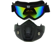 NOVÉ OKULIARE na motorku pre MOTOR Quad ENDURO zrkadlovky SET masky
