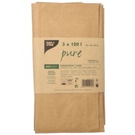 Papierové vrecia na odpad na bio odpad, veľké, 120L, 3x Papierové vrecia na odpad na bio odpad, veľké, 120L, 3x