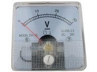 # Analógový panelový voltmeter 30V / 0290