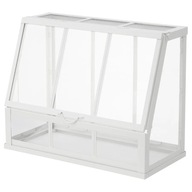 IKEA AKERBAR Mini skleník biely 45 cm