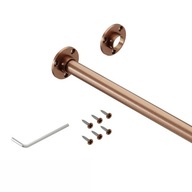 Medená šatníková tyč, priemer 16mm, 50cm, oceľ Medená šatníková tyč, priemer 16mm, 50cm, oceľ