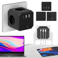 PREDLŽOVACÍ KÁBLOVÝ PÁS 7v1 KOCKA 4 ZÁSUVKY 2x USB PREDLŽOVACÍ KÁBLOVÝ PÁS 7v1 KOCKA 4 ZÁSUVKY 2x USB