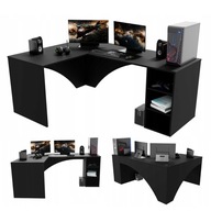 Herný počítač Herný stôl Rohový čierny