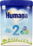HUMANA 2 NÁSLEDNÉ MLIEKO PO 24 MESIACOCH 750g HUMANA 2 NÁSLEDNÉ MLIEKO PO 24 MESIACOCH 750g