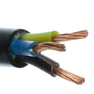 Elektrický kábel OMY 3x1,5 čierny - 10 m