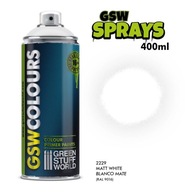 GSW SPRAY Primer Color Matt White 400ml GSW SPRAY Primer Color Matt White 400ml