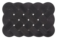 Obdĺžniková gumená rohožka 60 x 40 cm, čierna