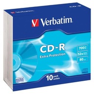 Verbatim CD-R, 43415, Extra ochrana, 10-balenie, 7 Verbatim CD-R, 43415, Extra ochrana, 10-balenie, 7