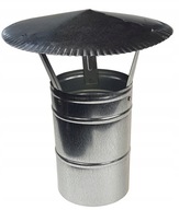 Vetrací krb so strieškou, pozinkovaný, 120 mm Vetrací krb so strieškou, pozinkovaný, 120 mm