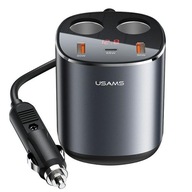 USAMS Auto splitter 2xUSB-A/ 1xUSB-C C28 245W USAMS Auto splitter 2xUSB-A/ 1xUSB-C C28 245W