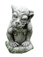 Betónová postava Gargoyle sedí Betónová postava Gargoyle sedí
