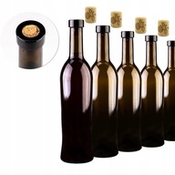 5x fľaše na likérové víno Toscana 500 ml + zátky 5x fľaše na likérové víno Toscana 500 ml + zátky