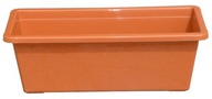 Plastový balkónový box 80 cm Terakota Plastový balkónový box 80 cm Terakota