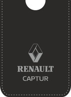 Čierne kožené puzdro na karty RENAULT CAPTUR Čierne kožené puzdro na karty RENAULT CAPTUR
