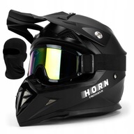 ENDURO PRILBA NA KRÍŽ HORN NA ŠTVORKOLKU S INTERCOM OKULIARMI BALACLAVA S ENDURO PRILBA NA KRÍŽ HORN NA ŠTVORKOLKU S INTERCOM OKULIARMI BALACLAVA S