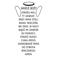 Nápis na stene Modlitba Anjel Boží 282 Nápis na stene Modlitba Anjel Boží 282