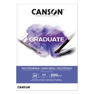 Blok A4/20k Mixed-Media White 200g Canson Graduate Blok A4/20k Mixed-Media White 200g Canson Graduate