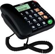 Šnúrový telefón MAXCOM KXT 480 Black