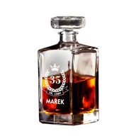 Dekantér na whisky, gravírovanie - Všetko najlepšie k narodeninám Korona Dekantér na whisky, gravírovanie - Všetko najlepšie k narodeninám Korona