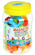 Magnetické písmená a čísla v dóze MEGA CREATIVE 406337