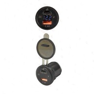 napájanie USB nabíjačka 2,4A + PD voltmeter 43042