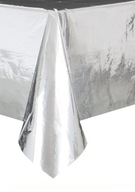 Lesklý STRIEBORNÝ obrus 137 x 274 cm Lesklý STRIEBORNÝ obrus 137 x 274 cm