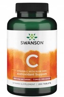 Vitamín C Šípky s časovým uvoľňovaním 500 mg 250 t Swanson