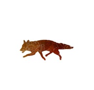 FOX Veľká hrdzavá dekorácia Záhradná hrdzavá oceľ 2mm FOX Veľká hrdzavá dekorácia Záhradná hrdzavá oceľ 2mm