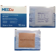 MedCu 10x12cm obväz s meďou na rany, preležaniny, vredy (2 ks)