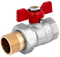 Guľový ventil so skrutkovým pripojením 1/2" Perfexim DN15, hliníková klapka Guľový ventil so skrutkovým pripojením 1/2" Perfexim DN15, hliníková klapka