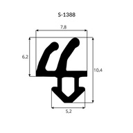 PVC okenné tesnenie REHAU S-1388 - 10m