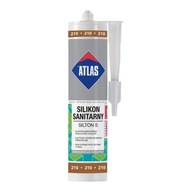 ATLAS 210 Kakao SIsanitárny silikón 280ml Pružný ATLAS 210 Kakao SIsanitárny silikón 280ml Pružný