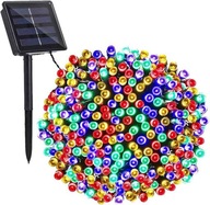SLNEČNÉ VIANOČNÉ LAMPY, FAREBNÉ, VONKAJŠIE, GARLAND 200 LED, VIANOČNÉ SLNEČNÉ VIANOČNÉ LAMPY, FAREBNÉ, VONKAJŠIE, GARLAND 200 LED, VIANOČNÉ
