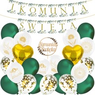 Set of Communion Balloons Banner Decoration Communion Set of Communion Balloons Banner Decoration Communion