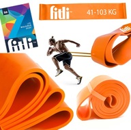 ODPOROVÁ GUMA NA CVIČENIE POWER BAND Tréningové gumy SILNÁ ORANŽOVÁ 41-103kg