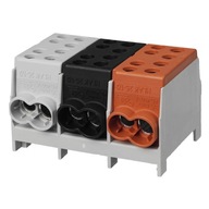 ROZVODNÝ BLOK ODBOČKOVÁ SVORKA 1x25 1x16 3F 3L PRE TH35 KOLEJNICU 3x100A ROZVODNÝ BLOK ODBOČKOVÁ SVORKA 1x25 1x16 3F 3L PRE TH35 KOLEJNICU 3x100A