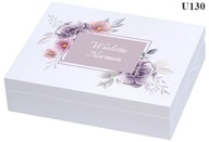 Krabička na svadobné obrúčky s rôznou grafikou, personalizácia