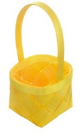 Košík Łuba, žltý, 12 cm, košík, košík, košík