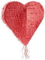 Piñata Červené srdce 45x45cm