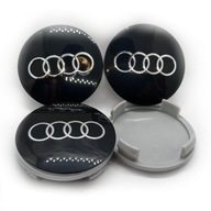4 kryty kolies AUDI 60-56 mm N23 ČIERNA 4 kryty kolies AUDI 60-56 mm N23 ČIERNA