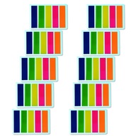Farebné indexovacie záložky 5x25ks 45x12mm x10