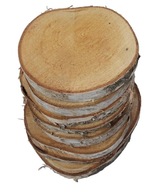 Brezové plátky BIG sada, 15-20 cm, 8 ks brezové drevené kotúče