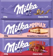 Milka veľká čokoláda, mix chutí, 3 ks. Milka veľká čokoláda, mix chutí, 3 ks.