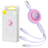 BASEUS KÁBEL 3V1 USB Type C micro USB Lightning BASEUS KÁBEL 3V1 USB Type C micro USB Lightning