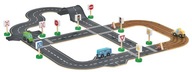 Drevená súprava ulíc cestných značiek prejazdu vozidiel pre stavbu železníc