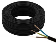 Lankový kábel OMY BLACK 3x1 (H03VVF) 300V disk 100mb