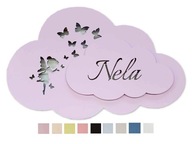 LED CLOUD nočná lampa, motýľová víla menom 3 LED CLOUD nočná lampa, motýľová víla menom 3