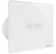 ENSO 120 sklenený kúpeľňový ventilátor, senzor vlhkosti, časovač + klapka